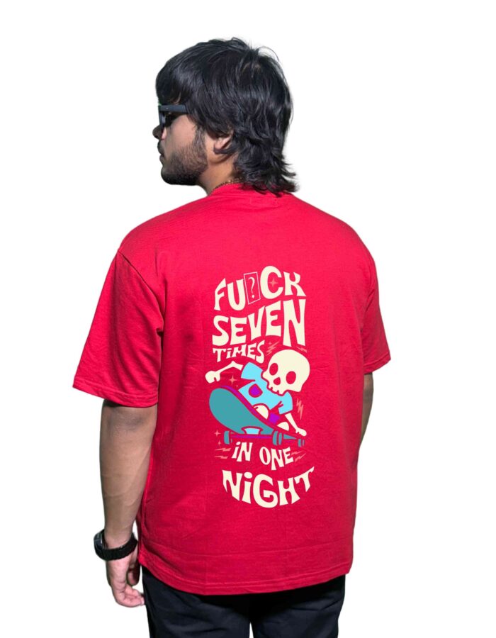 Bold Graphic Red T-Shirt – Premium 220 GSM Cotton – Trendy Streetwear - Image 2