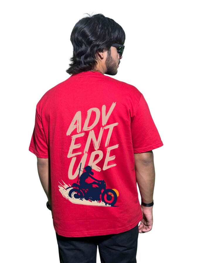 Premium Adventure Graphic T-Shirt – 220 GSM Cotton, Biker-Inspired Design - Image 2