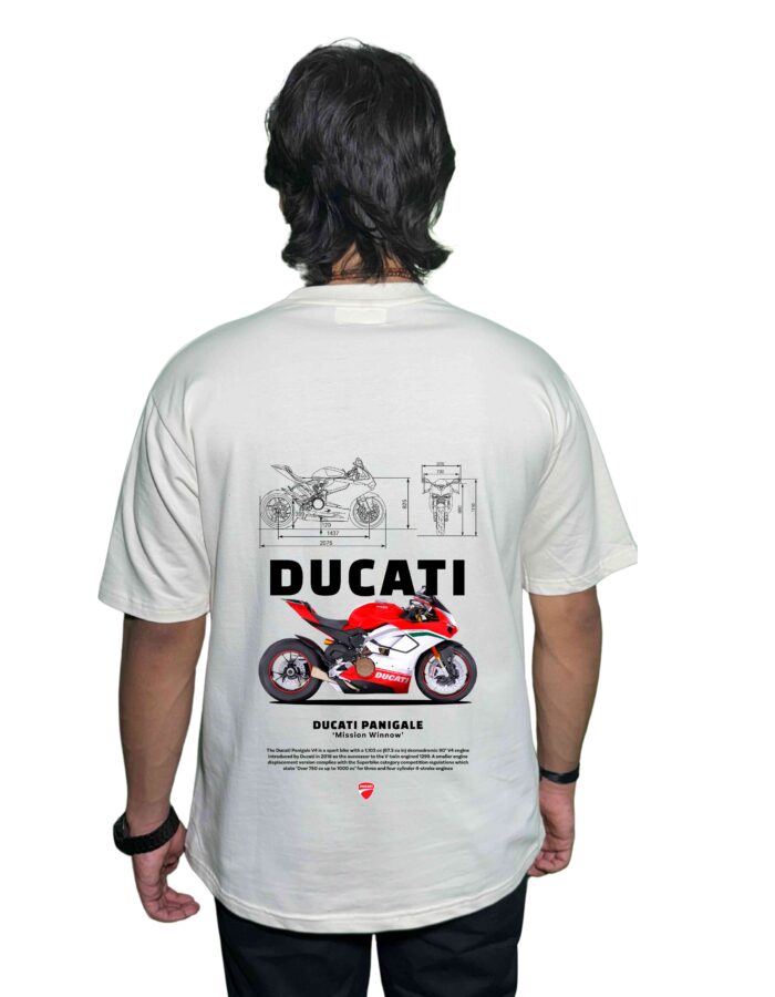 Ducati Panigale 220 GSM Premium Oversized T-Shirt – Ultimate Biker Style - Image 2