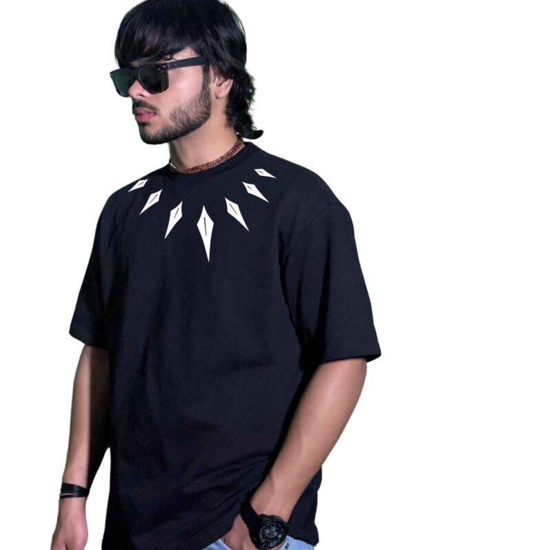 Black Panther Graphic Oversized T-Shirt – 240 GSM Premium Cotton