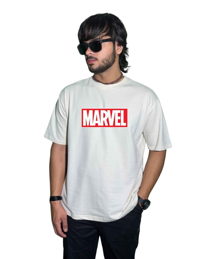 Marvel® Premium Oversized T-Shirt – 240 GSM Ultra-Heavy Cotton