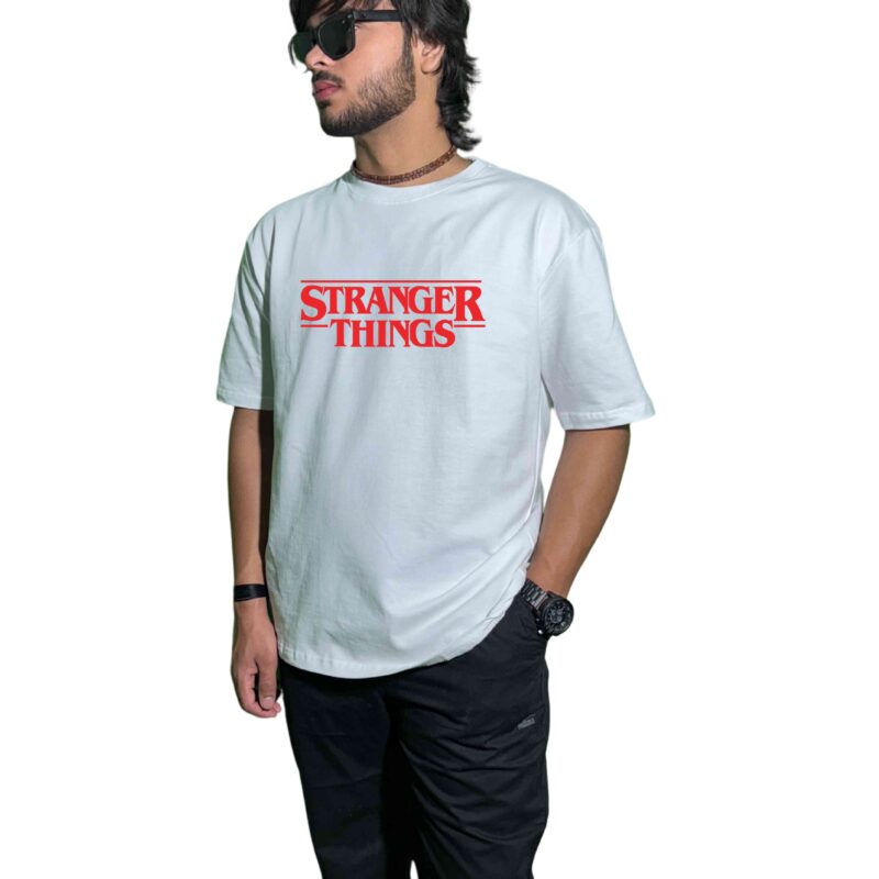 Premium 240 GSM Stranger Things Oversized T-Shirt – High-Quality Cotton