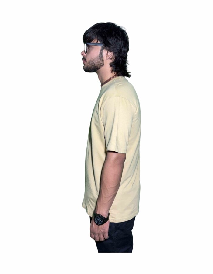 Premium 220 GSM "Azure Eye" Oversized T-Shirt – Futuristic & Minimalist Aesthetic  Premium 220 GSM "Azure Eye" Oversized T-Shirt – Futuristic & Minimalist Aesthetic - Image 4