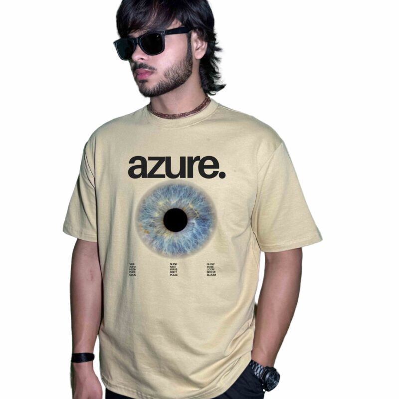 Premium 220 GSM "Azure Eye" Oversized T-Shirt – Futuristic & Minimalist Aesthetic Premium 220 GSM "Azure Eye" Oversized T-Shirt – Futuristic & Minimalist Aesthetic