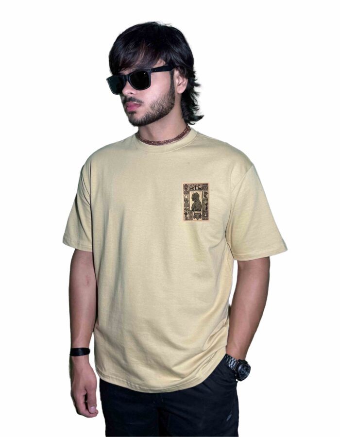 Premium 220 GSM Oversized Wakanda-Inspired Graphic T-Shirt – Tribal Art Design & Streetwear Fit