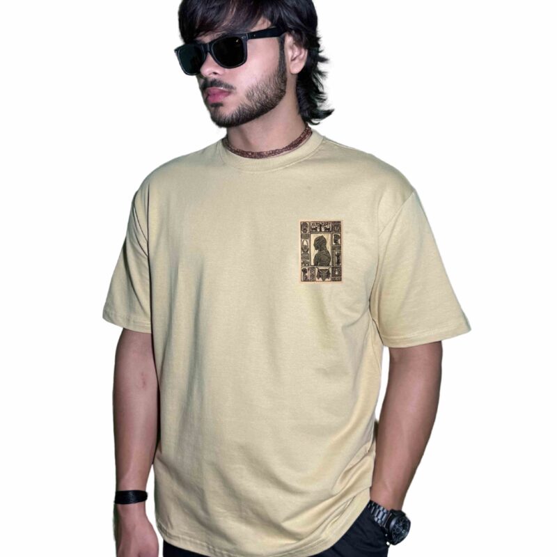 Premium 220 GSM Oversized Wakanda-Inspired Graphic T-Shirt – Tribal Art Design & Streetwear Fit